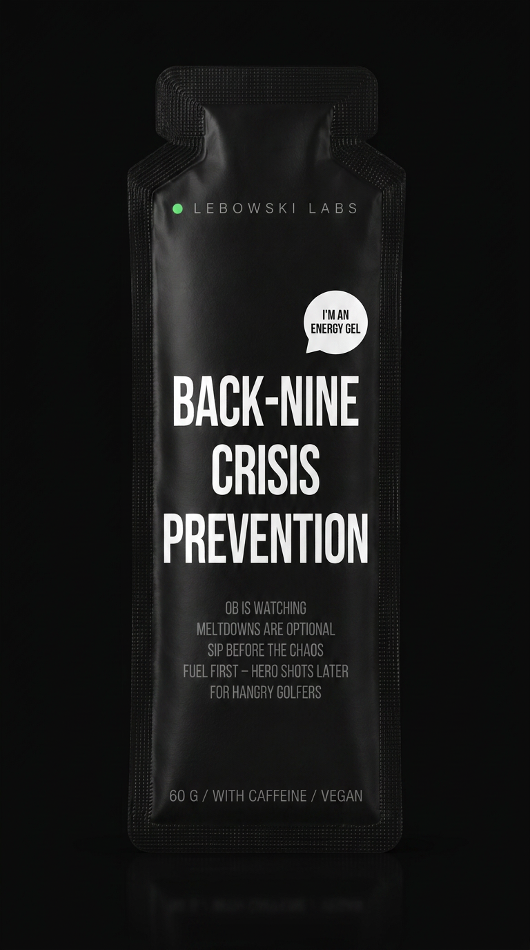 Back-Nine Crisis Prevention energigel i matt svart förpackning